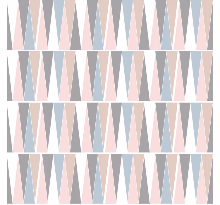 Rullgardin modern skandinaviska trianglar - Tenstickers