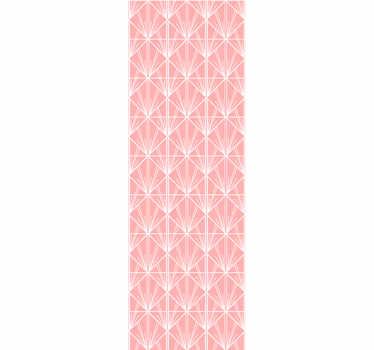 Rullgardin modern geometriskt rosa mönster - Tenstickers