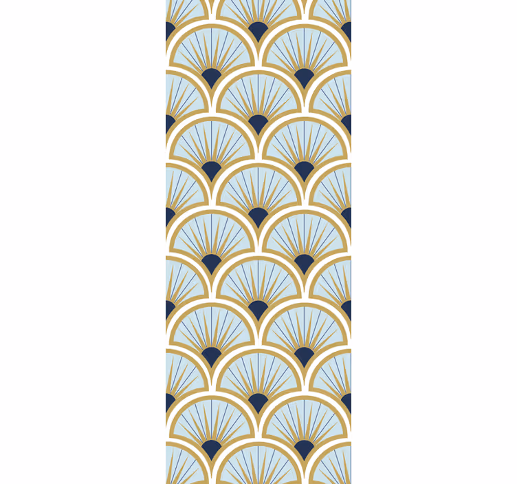 Rullgardin modern eleganta fläkmönster - Tenstickers