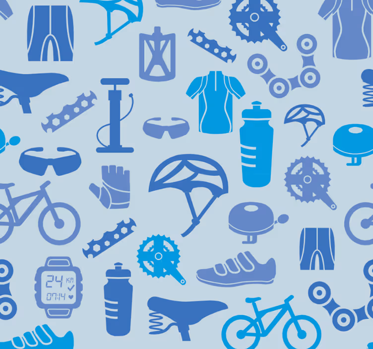 Rullgardin modern cykelelement - Tenstickers