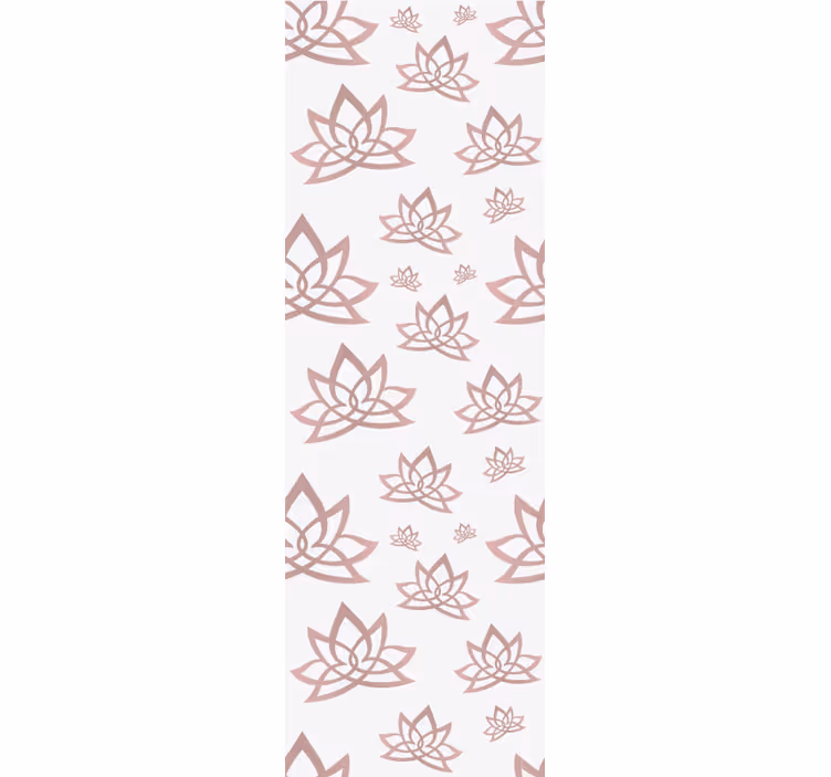 Rullgardin modern minimalistiskt lotusblommönster - Tenstickers