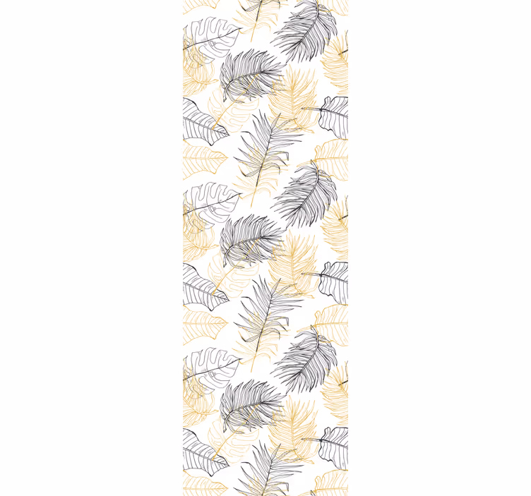 Rullgardin modern palmblad - Tenstickers