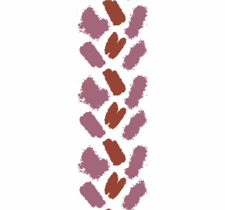 Rullgardin modern rosa och röda färgstänk - Tenstickers