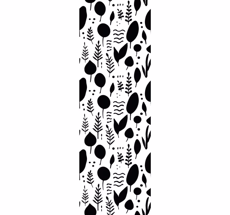Rullgardin modern svartvita naturmotiv - Tenstickers