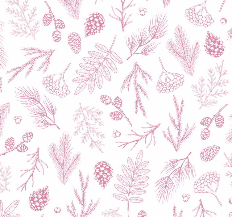 Rullgardin badrum vit bakgrund med rosa furu - Tenstickers