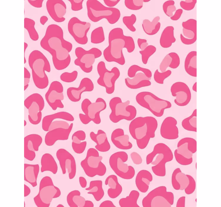 Rullgardin rosa med rosa leopardmönster - Tenstickers