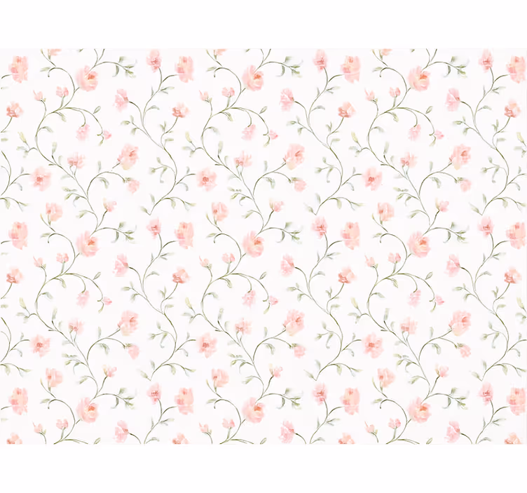 Rullgardin rosa botanisk rosa blomma - Tenstickers