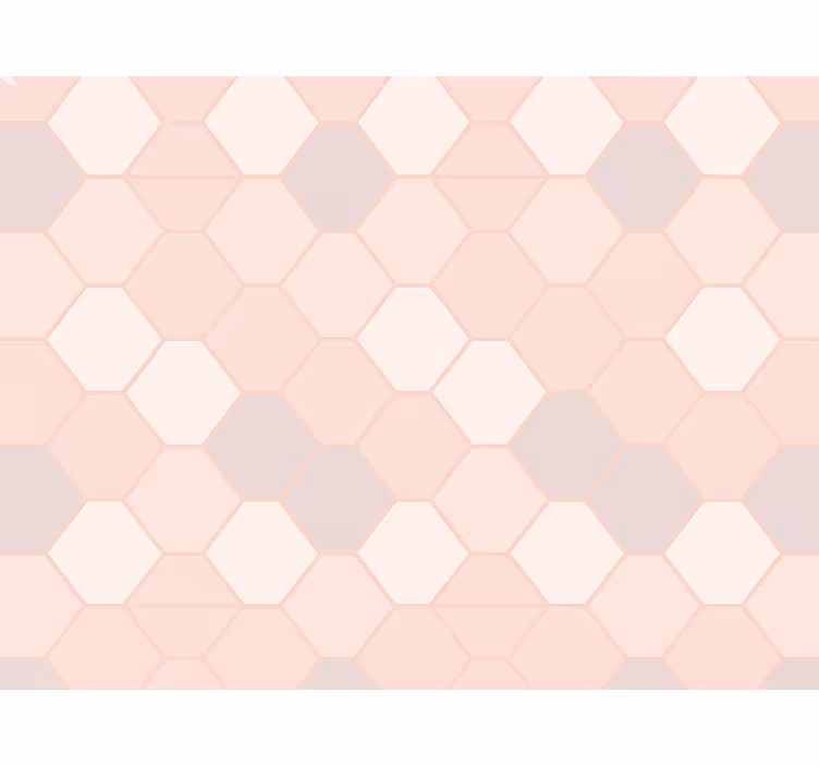 Rullgardin rosa moderna abstrakta rosa figurer - Tenstickers