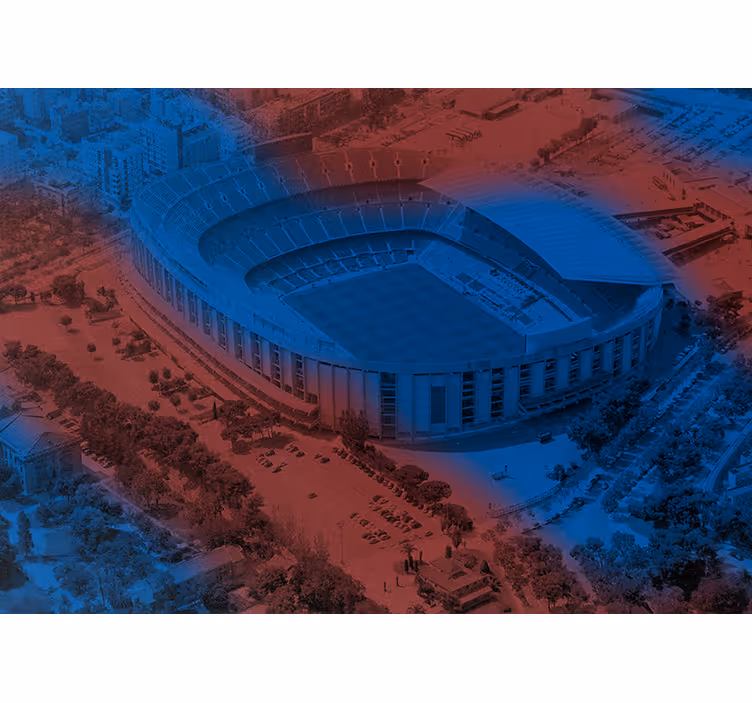Rullgardin kök fototapet barcelona camp nou 3d - Tenstickers