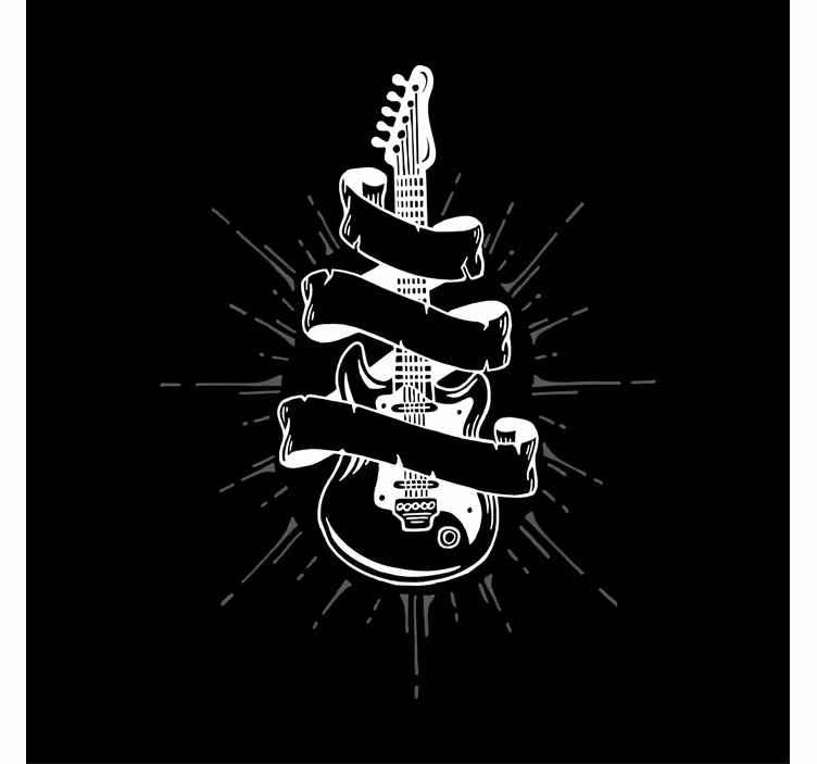 Rullgardin vardagsrum gitarr - Tenstickers