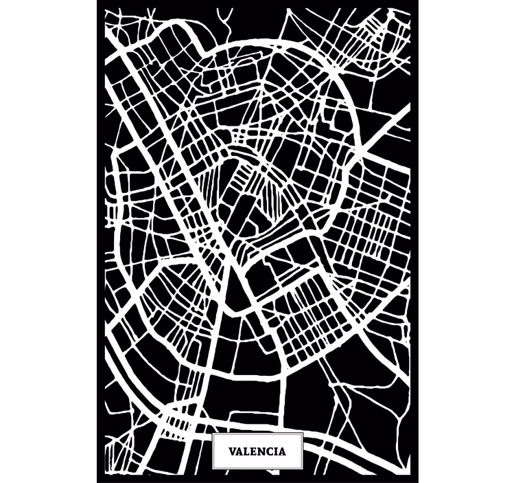 Rullgardin vardagsrum topografisk karta valencia - Tenstickers