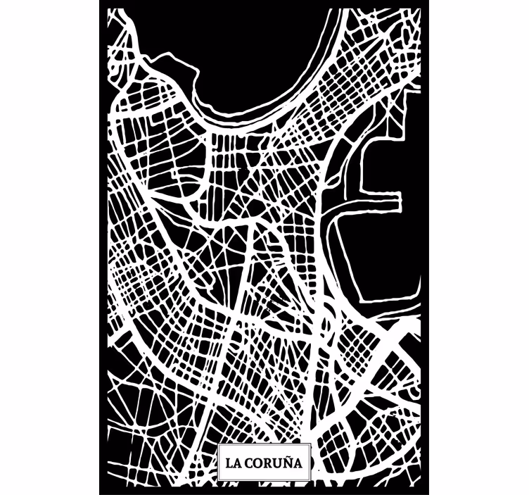 Rullgardin vardagsrum topografisk karta coruña - Tenstickers