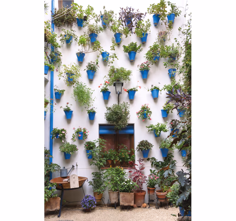 Rullgardin vardagsrum patio andaluz - Tenstickers