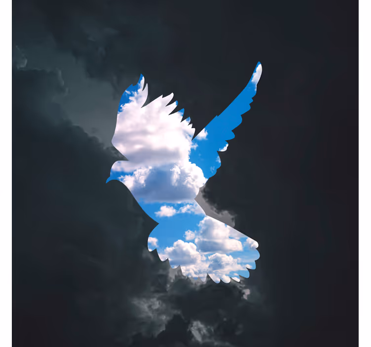 Rullgardin vardagsrum rené magritte duva - Tenstickers