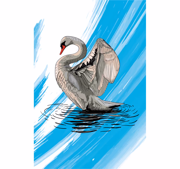 Rullgardin vardagsrum dra svan - Tenstickers