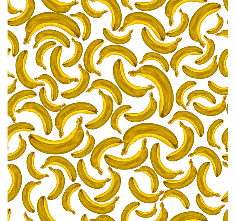 Rullgardin gul med banandesign - Tenstickers