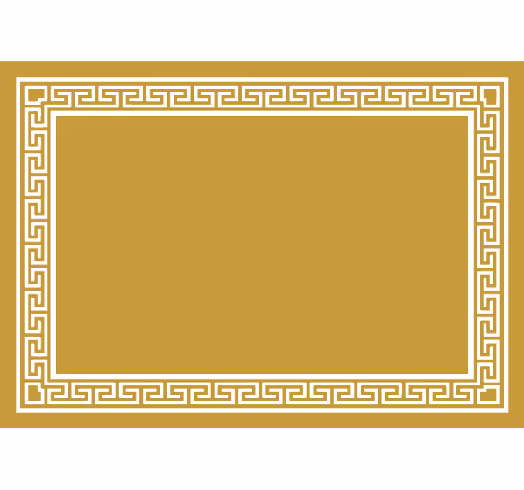 Rullgardin gul grekisk design - Tenstickers