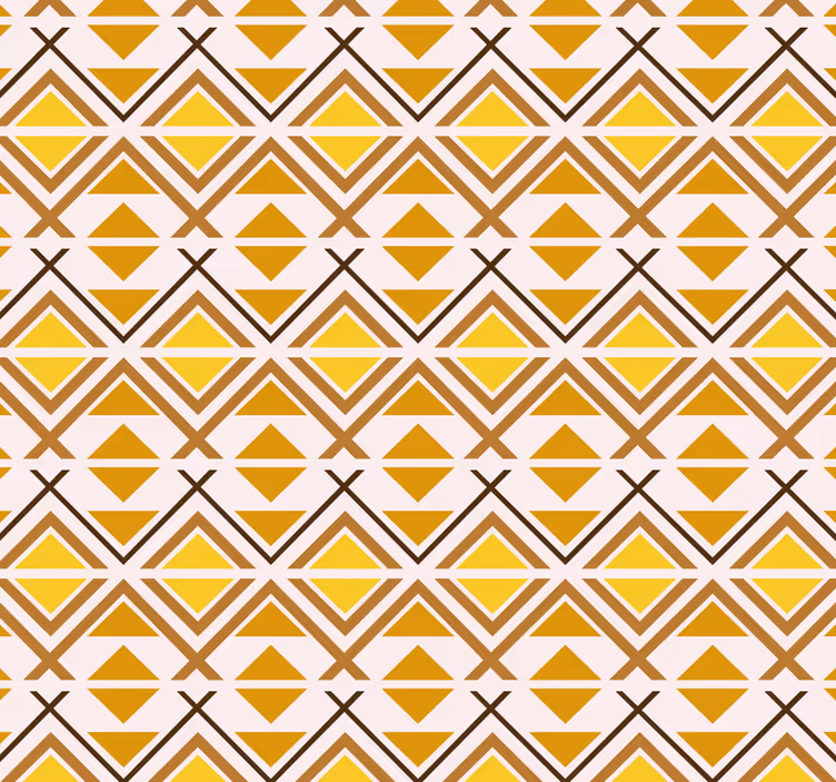Rullgardin gul geometrisk grafisk design - Tenstickers