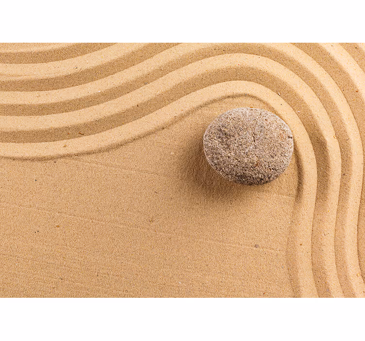 Rullgardin beige textured zen sphere - Tenstickers