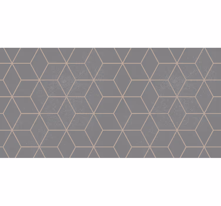 Rullgardin grå geometriskt grått hexagonmönster - Tenstickers