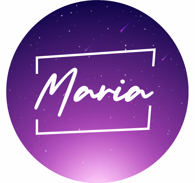 Rullgardin lila lila galax med namn - Tenstickers