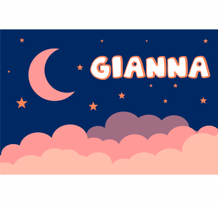 Rullgardin lila måne och himmel anpassningsbar - Tenstickers