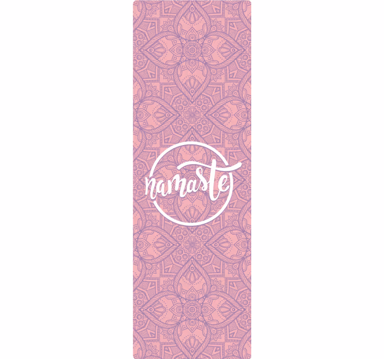 Rullgardin lila namaste yoga - Tenstickers