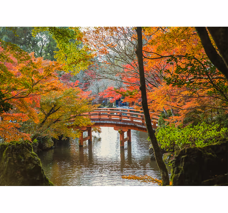 Rullgardin vardagsrum japansk trädgård - Tenstickers