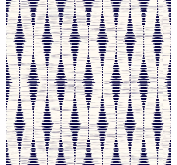 Rullgardin blå marinblå rabaul ikat - Tenstickers