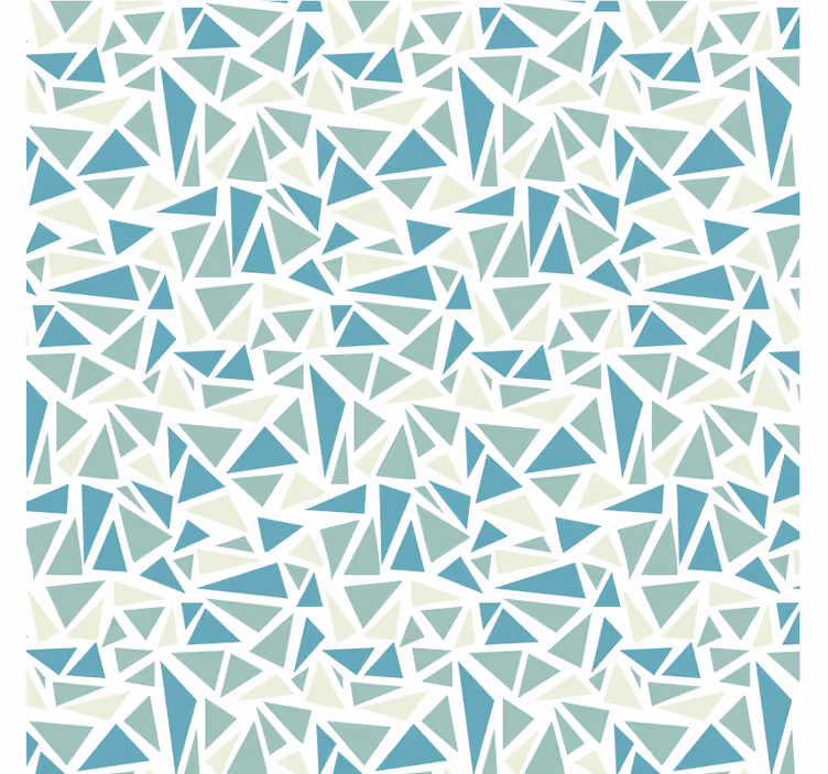 Rullgardin blå grön retro mosaik - Tenstickers