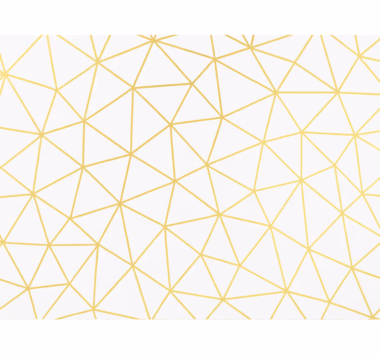 Rullgardin modern guld geometrisk prism mosaik - Tenstickers