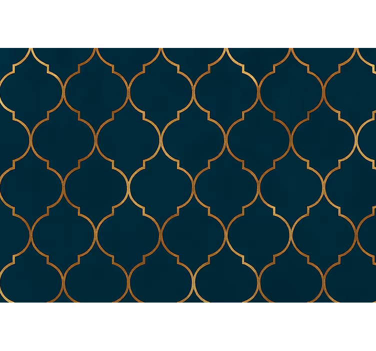 Rullgardin modern gyllene marocko - Tenstickers