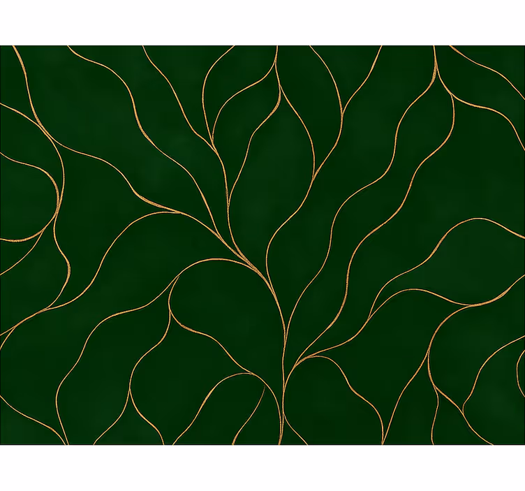 Rullgardin modern grön och guld marmor textur - Tenstickers