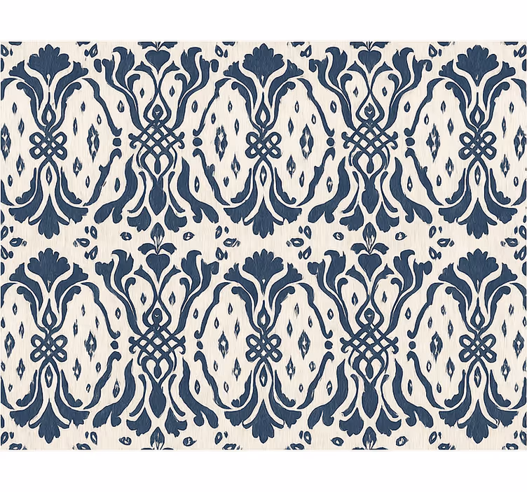 Rullgardin modern vintage svarta ornament - Tenstickers