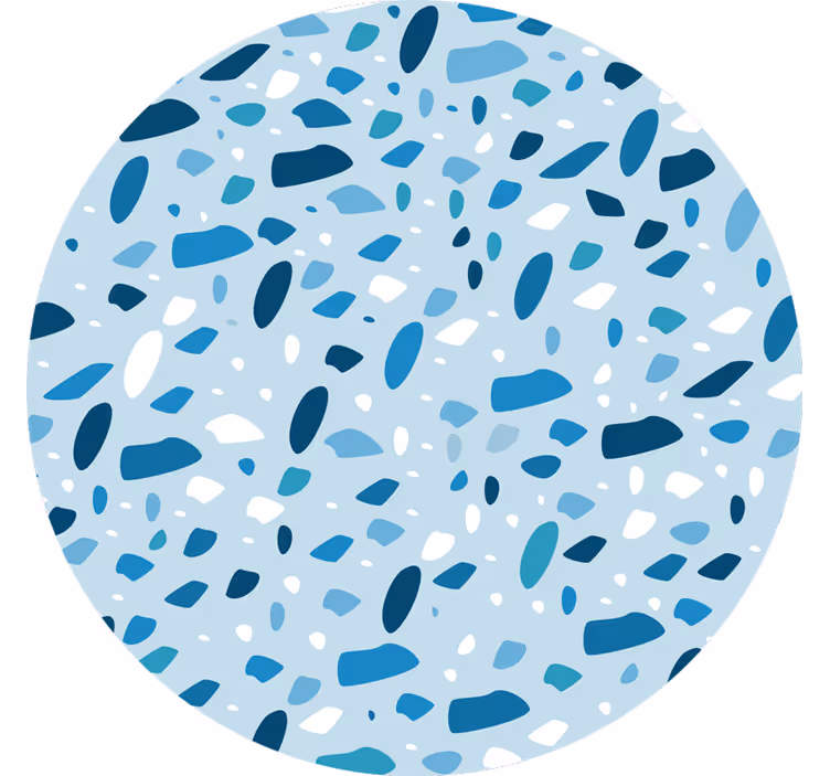 Rullgardin blå terrazotextur - Tenstickers