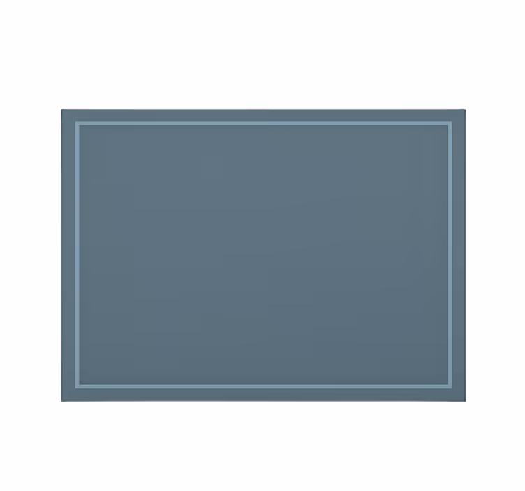Rullgardin blå enkel kantdesign - Tenstickers