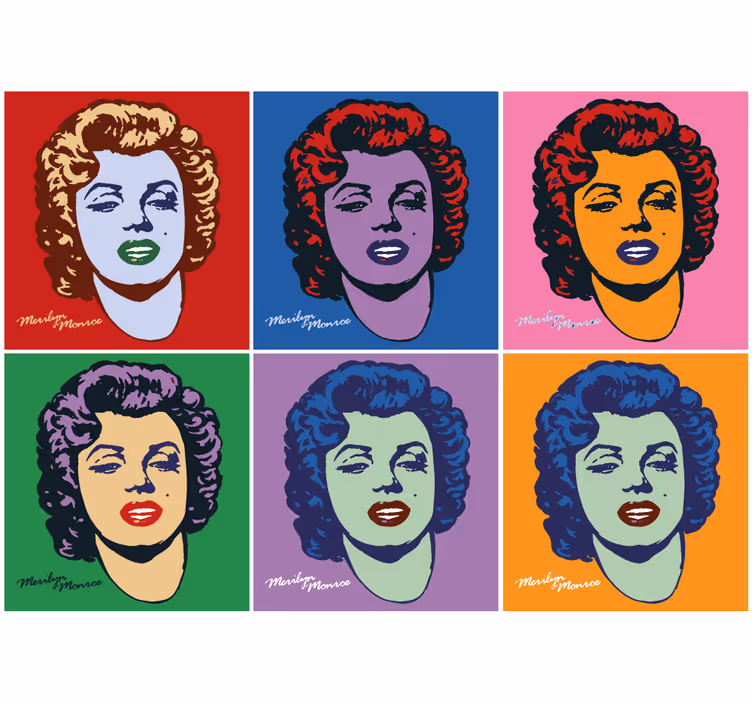 Rullgardin vardagsrum pop art marilyn monroe - Tenstickers