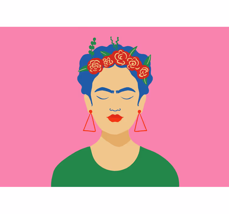 Rullgardin vardagsrum frida kahlo pop art design - Tenstickers