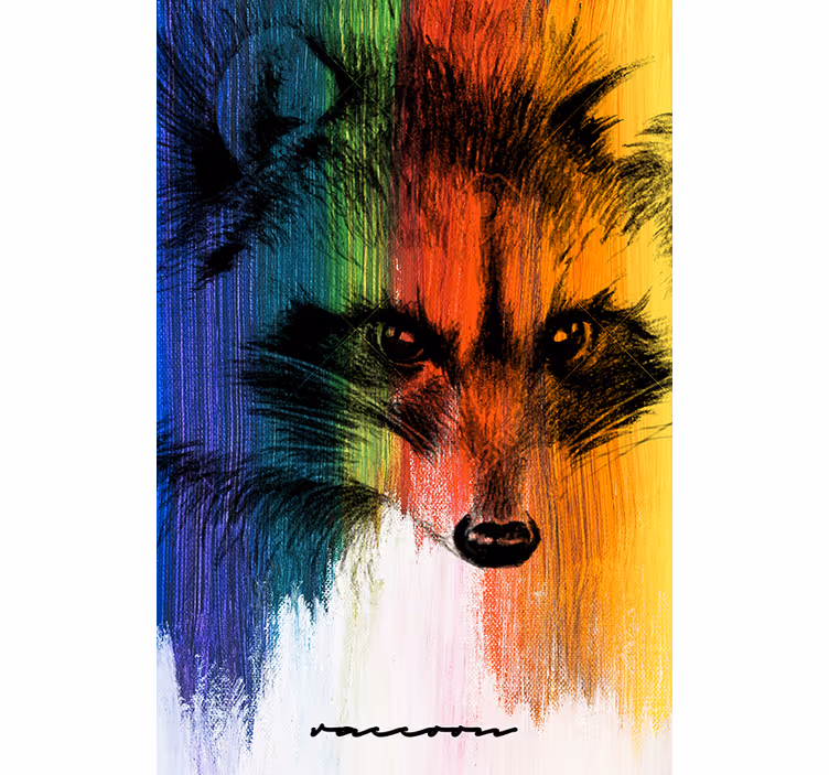 Rullgardin vardagsrum regnbågsrödräv - Tenstickers