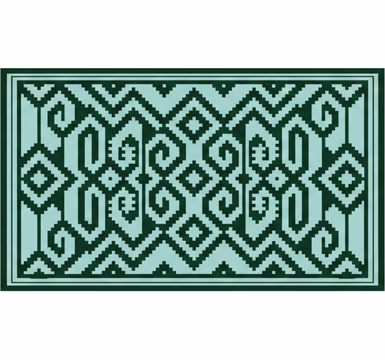 Rullgardin grön mapuche gröna färger - Tenstickers