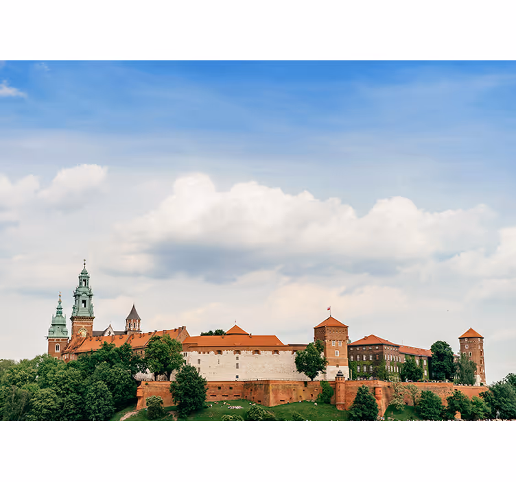 Rullgardin vardagsrum kungliga slottet i kraków - Tenstickers