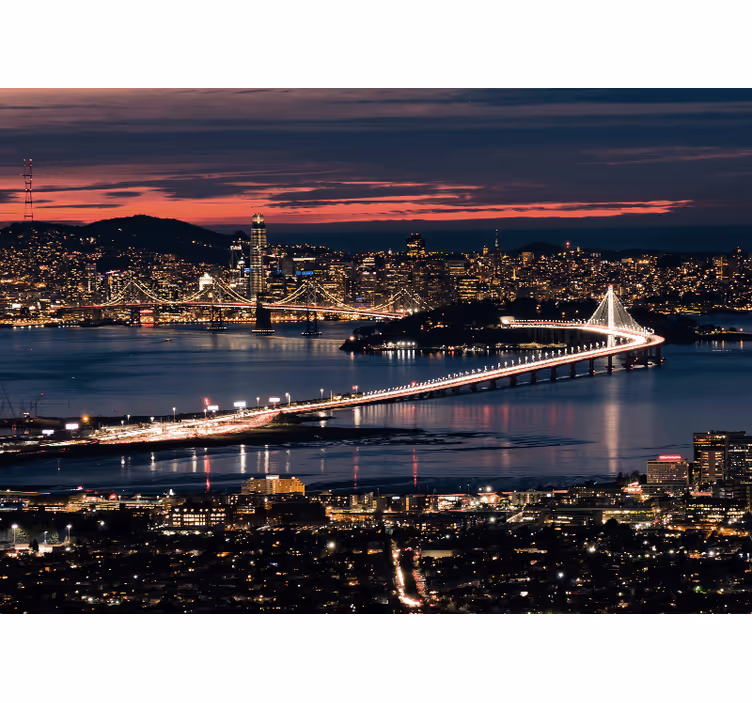 Rullgardin vardagsrum san francisco på kvällen - Tenstickers
