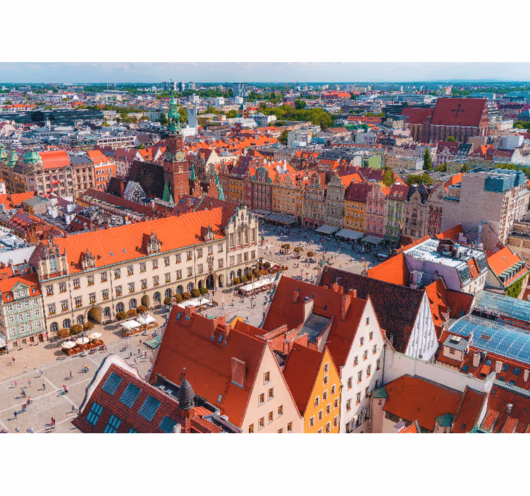 Rullgardin vardagsrum wrocław panorama - Tenstickers