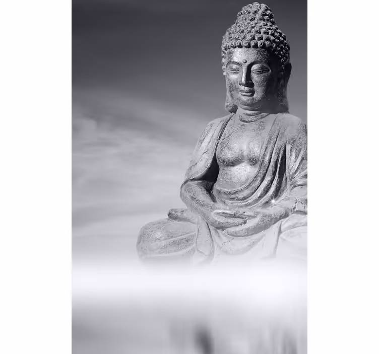 Rullgardin vardagsrum buddha zen - Tenstickers