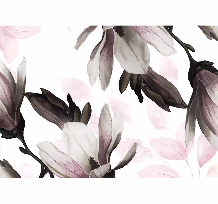 Rullgardin vardagsrum glamourstil blommig variation - Tenstickers