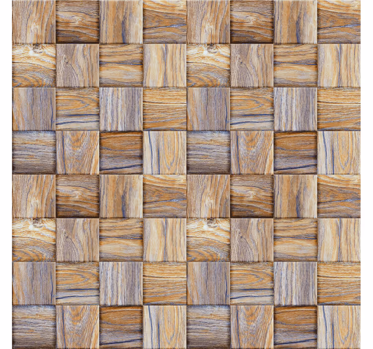 Rullgardin vardagsrum 80-tals träimitation mosaik - Tenstickers