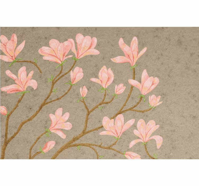 Rullgardin vardagsrum vintage stil magnolia - Tenstickers