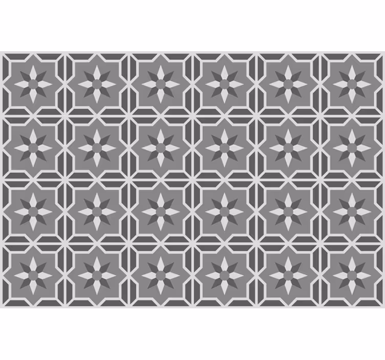 Rullgardin grå geometrisk med mjuk grå bakgrund - Tenstickers