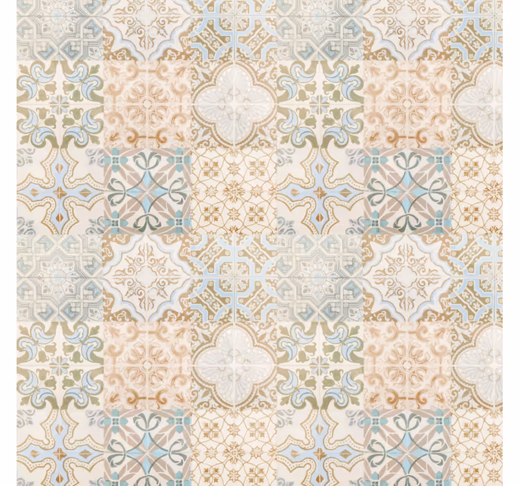 Rullgardin beige gammal relik spansk stil - Tenstickers