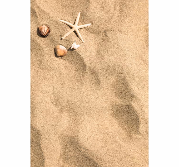 Rullgardin beige sommarvibbar - Tenstickers